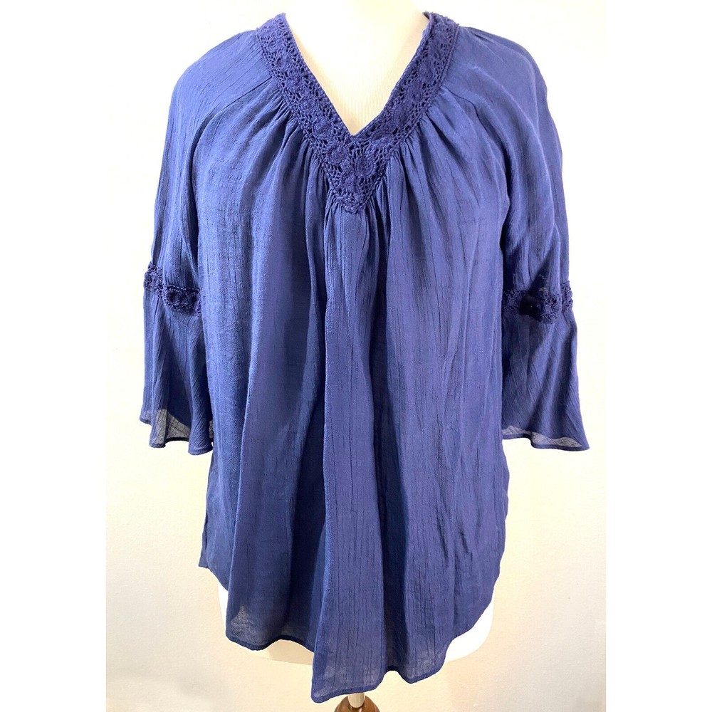 IZ Byer Women's Blue Blouse, Size M